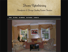 Tablet Screenshot of decoreupholstering.com